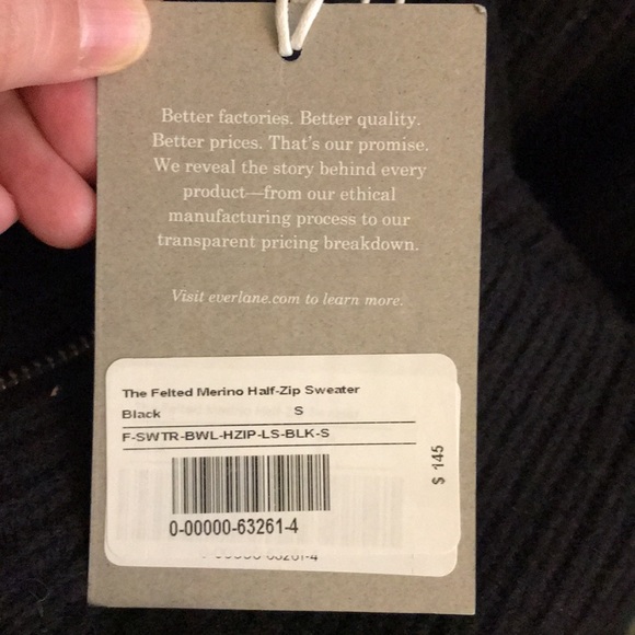 Everlane Felted Merino Half-zip Sweater - Picture 6 of 7